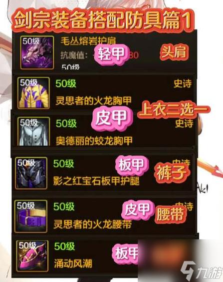 2024剑宗毕业装备搭配推荐  dnf剑宗武器精通