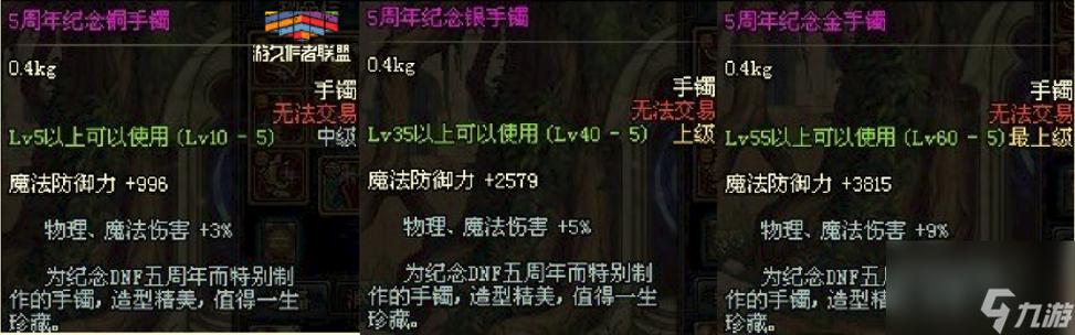 dnf5周年纪念金手镯怎么得  dnf5周年纪念金手镯获得攻略